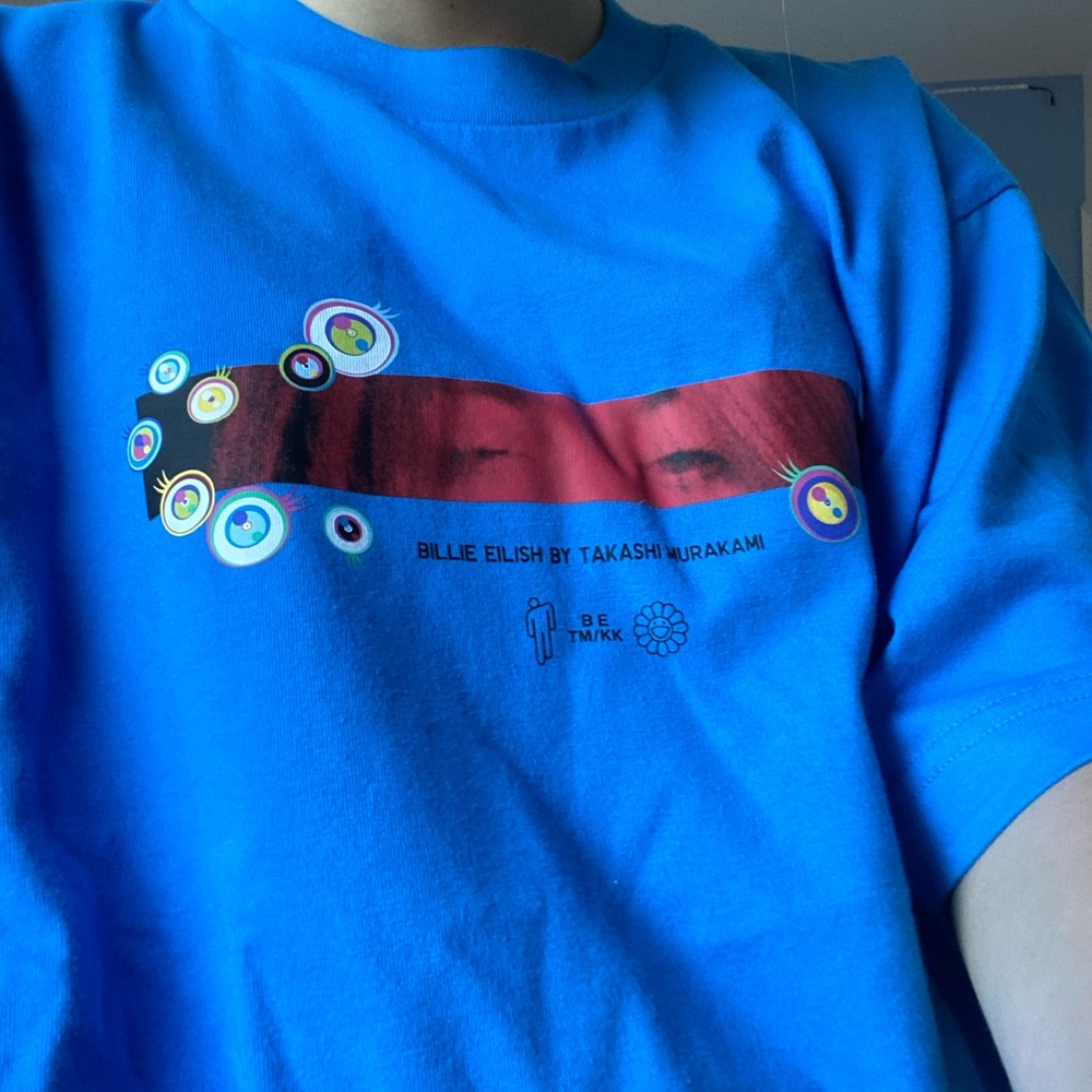blue Billie Eilish Takashi murakami Tee